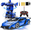 Amenon Remote Control Transform Car Robot Toy For Boys Teens Christmas Toys With Lights Rc Car 2.4Ghz 1:18 Rechargeable 360Rotat