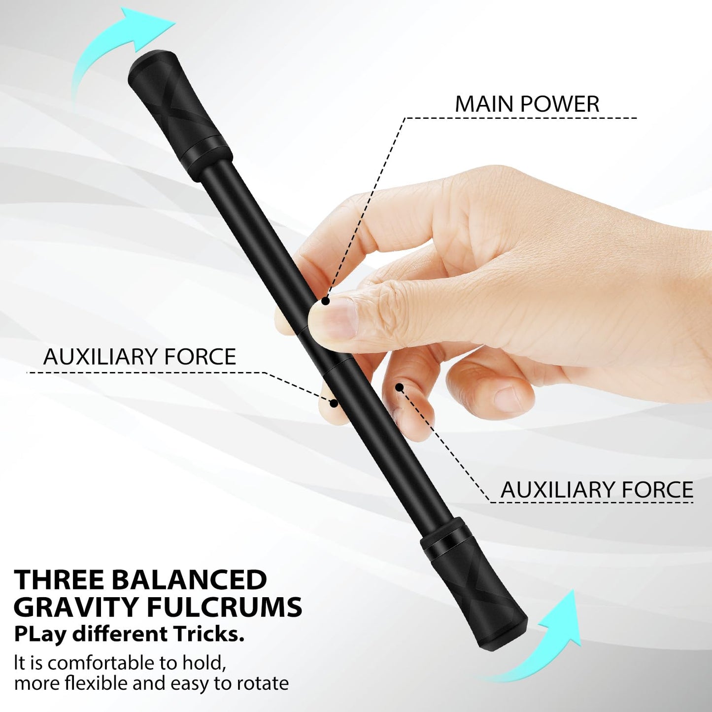 Ayxxzjd 2 Pieces Pen Spinning Spinner Pen Gaming Pen Spinning Mod Gaming Spinning Pens Flying Spinning Pen Finger Rotating Pen F
