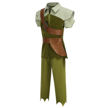 Kosgraiy Kids Peter Pan Costume Set,Boys And Girls Peter Pan Costume,Child Halloween Outfit,S/120