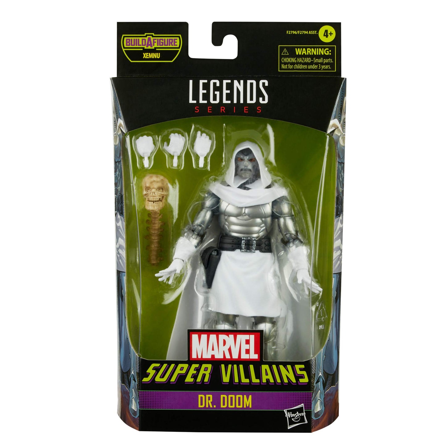 Marvel Hasbro Legends Series 6-Inch Collectible Action Dr. Doom Figure And 4 Accessories