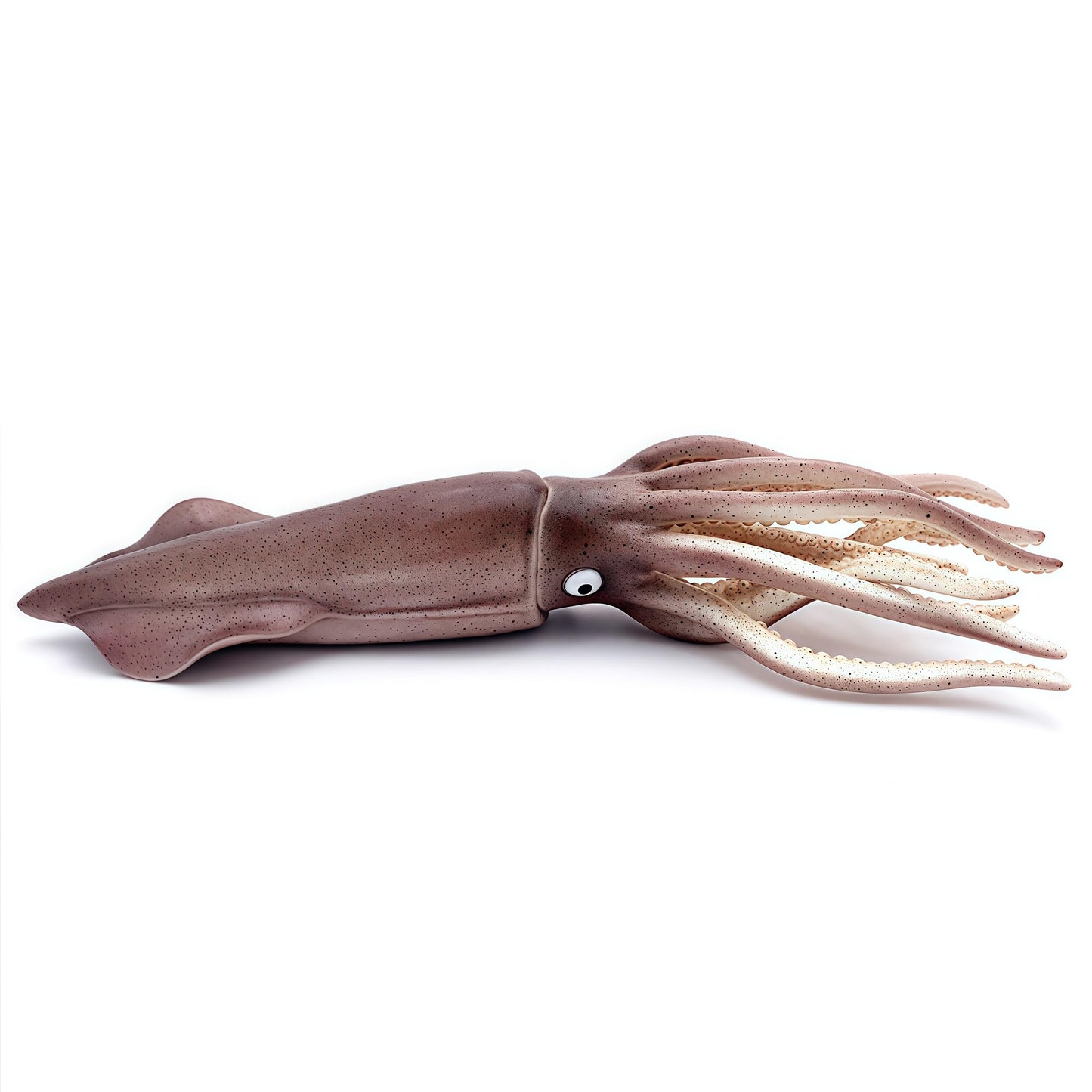 Gemini&Genius Sea Animal Squid Action Figure Toy For Kids, Soft Rubber Realistic Ocean Squid Educational And Role Play Toys For Kids And Collectors, Great Swimming And Bath Figure Toys