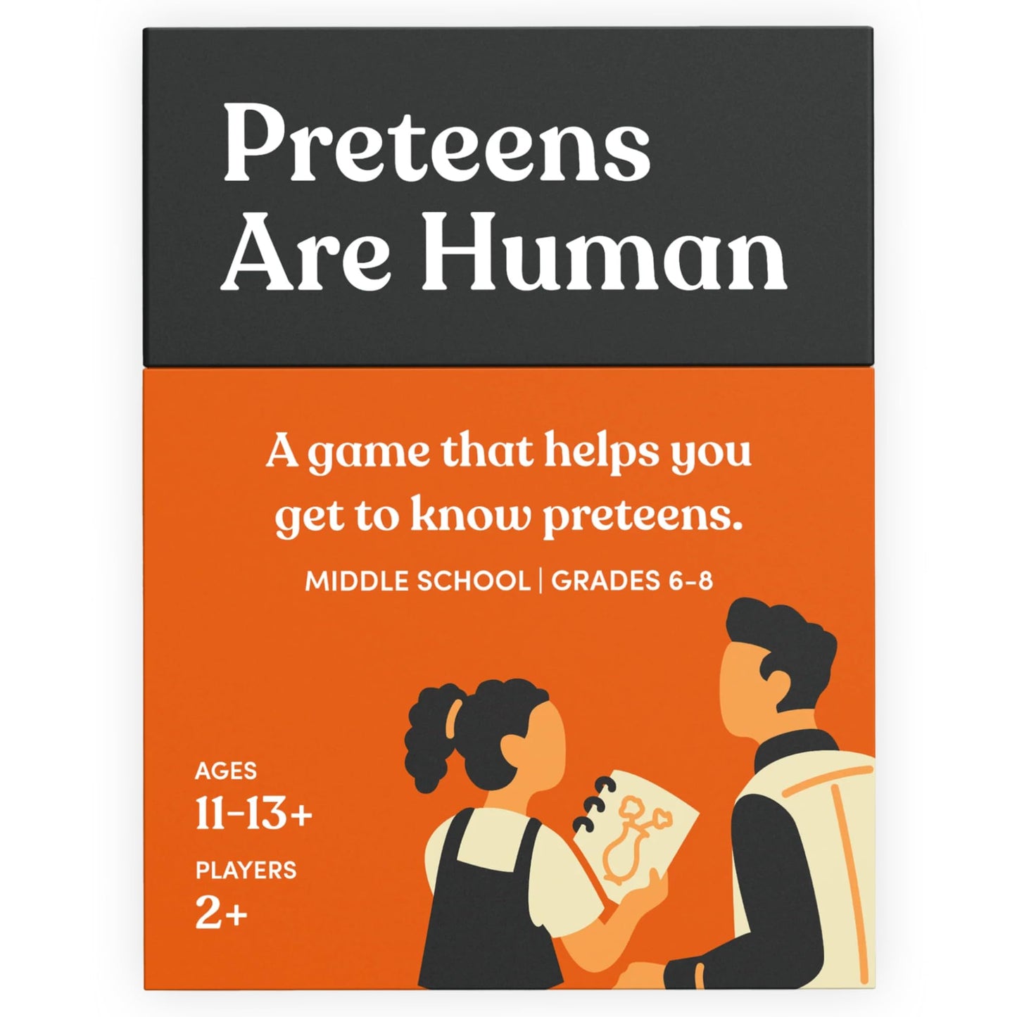 Preteens Are Human | 140 Conversation Cards To Help You Get To Know Preteens | Card Game For Middle School Preteens | Designed B