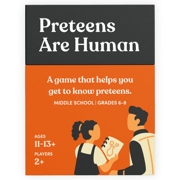 Preteens Are Human | 140 Conversation Cards To Help You Get To Know Preteens | Card Game For Middle School Preteens | Designed B