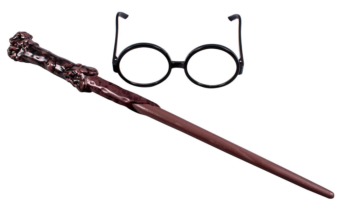 Harry Potter Costume Combo, Official Wizarding World Harry Potter Hooded Robe, Glasses And Wand For Kids, Size Small (4-6)