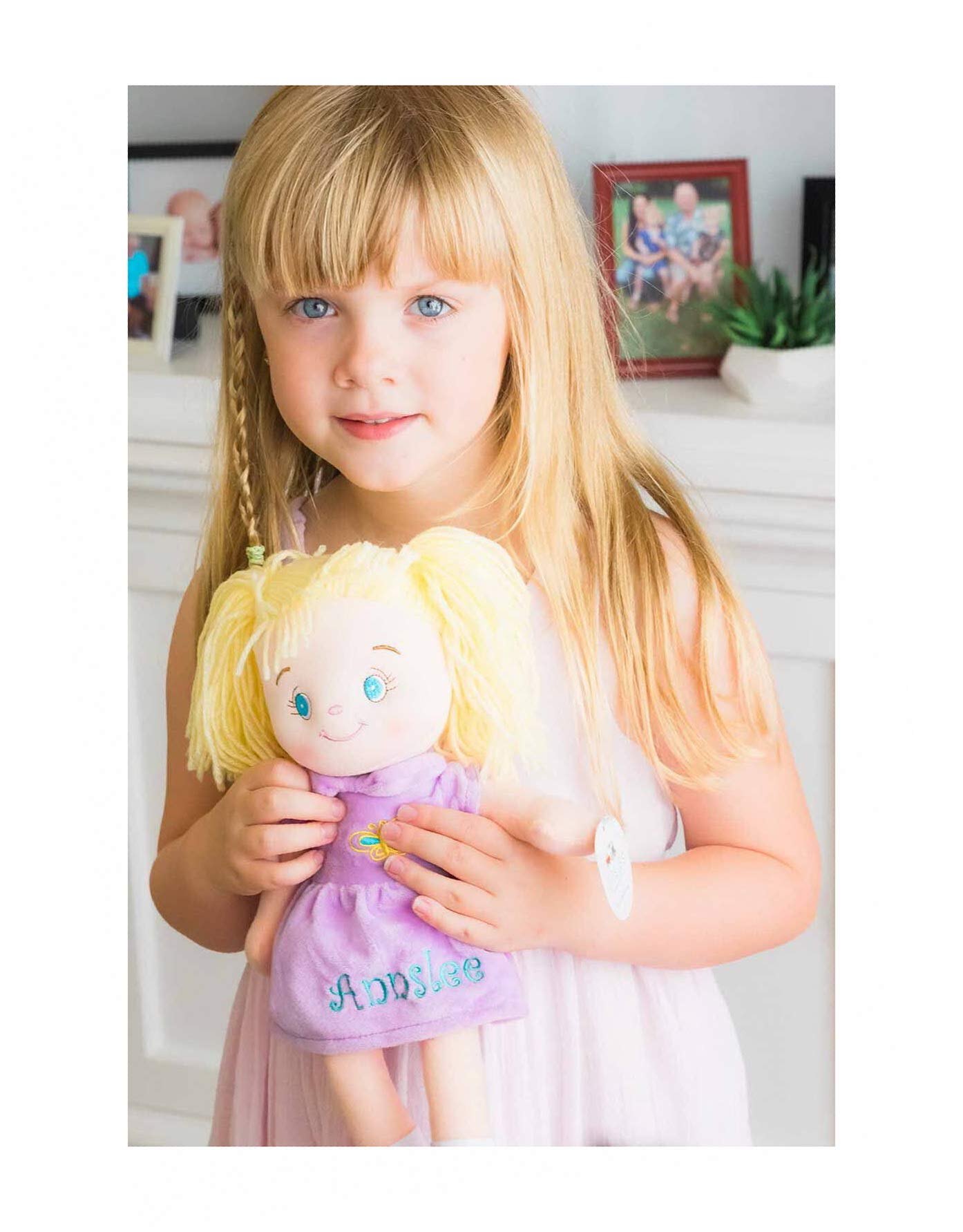 Dibsies Personalized Butterfly Snuggle Doll - 15 Inch (Blonde)