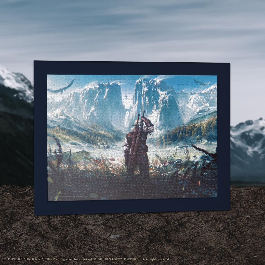 The Witcher Skellige 1,000 Piece Jigsaw Puzzle | Collectible Puzzle Featuring Geralt In The Skellige Isles From The Witcher Video Game | Officially Licensed Cd Projekt Red Merchandise