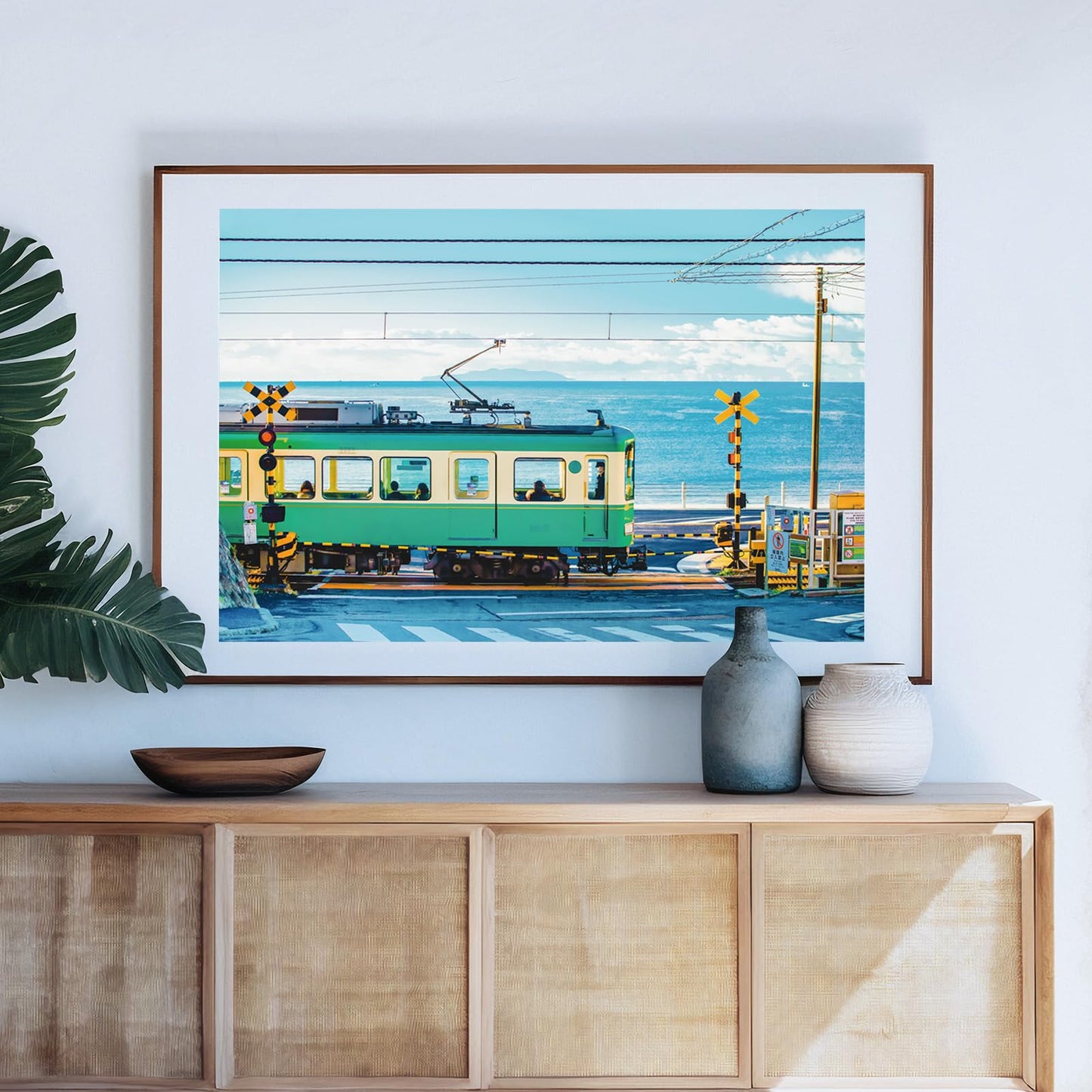 Puzzles For Adults 1000 Pieces, Momibook Jigsaw Puzzles Of Seaside Train, Painting Image 75X50Cm(29.5''X19.7'') Toys & Game Puzz