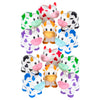 One Dozen (12) 2'' Rubber Bath Toy Animals (Cows)