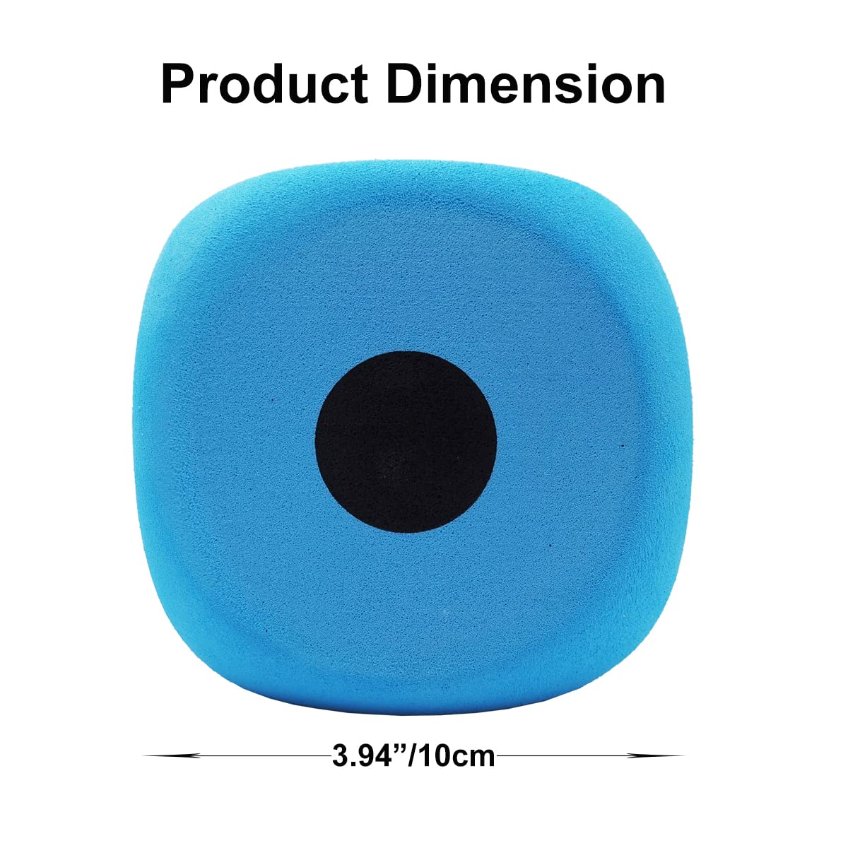 Qidiwin Jumbo Foam Dices - 3.94'' Giant Dot Dices, Eva Foam, 6Pcs Blue