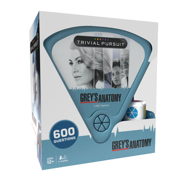 Trivial Pursuit Grey'S Anatomy, Trivia Game From The Hit Hospital Drama Tv Series, 600 Questions & Die In Travel Container, Officially Licensed Grey'S Anatomy Merchandise & Collectible
