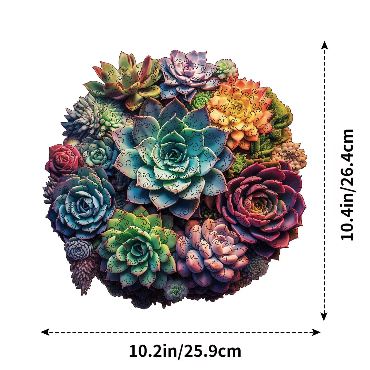 Wooden Puzzle For Adults, 200 Piece Plants Irregular Animal Shaped Wooden Jigsaw Puzzles, Unique Puzzles For Adults, Creative Gift