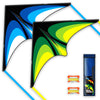 SGftre Two Piece Large Delta Kite for Kids & Adults Easy to Fly,Beach Trip Outdoor Games Single Line String with Tail,Easy Flyin