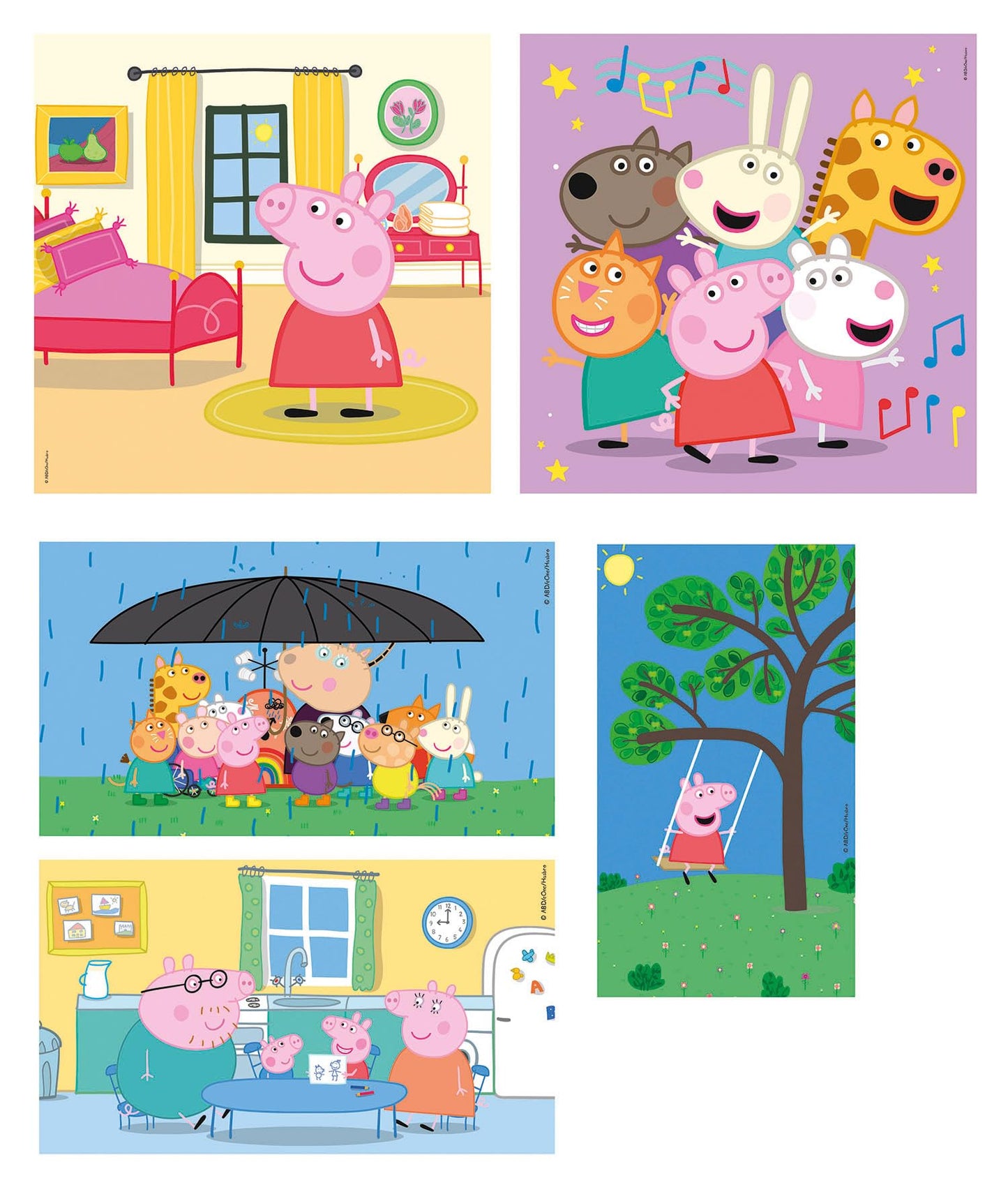 Clementoni - 20271 - Supercolor Puzzle 10 In 1 Peppa Pig (3X18, 4X30, 2X48 And 1X60 Pieces) - Jigsaw Puzzle For Kids Age 4