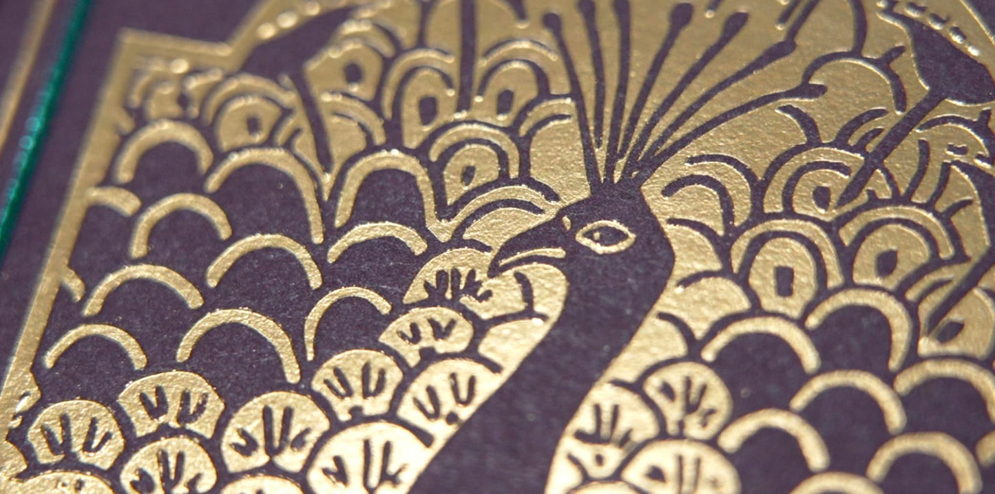 Bicycle Peacock Playing Cards - Purple - Cold Foil Premium Playing Card Deck For Card Games And Magic Tricks - Dazzling Design, Smooth Finish
