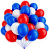 Red White And Blue Balloons, 67Pcs 12 Inch Red White And Royal Blue Balloons 4Th Of July Patriotic Balloons For Independence Day