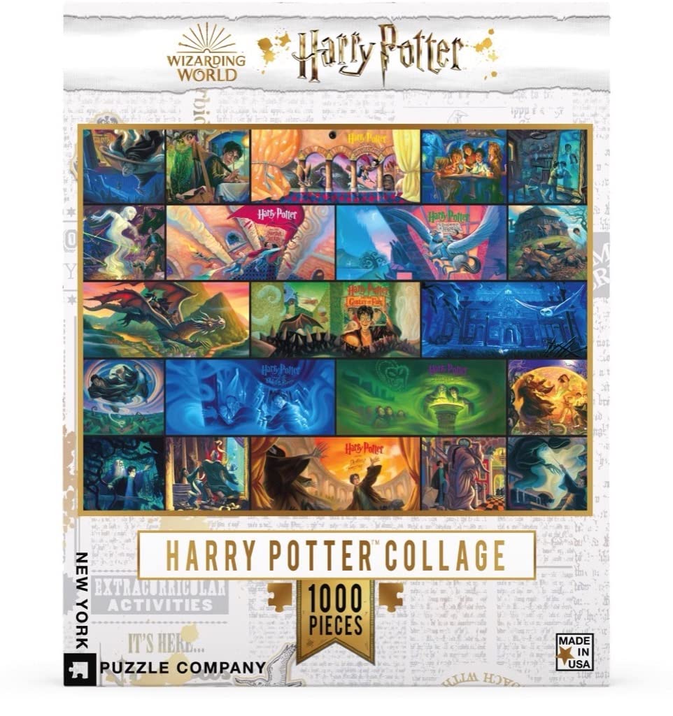 New York Puzzle Company - Harry Potter Harry Potter Collage - 1000 Piece Jigsaw Puzzle For Family Game Nights By Mary Grandpr