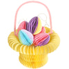 Chiisong 6 Pcs Easter Eggs Basket Set Paper Honeycomb Eggs Easter Buckets with Handle Magnetic Easter Party Decoration for Hunt