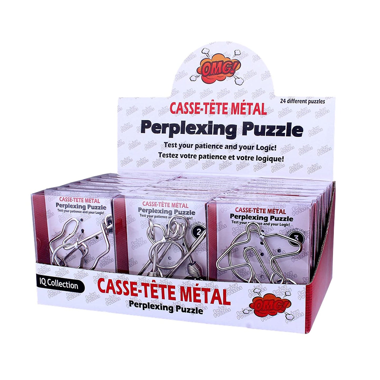 Assorted Metal Puzzle Easter Basket Stuffers Large 24 Pack Iq Wire Metal Puzzles With Paper Box Gift Package Great Educational Puzzle Games Toys For Kids And Adults By Ahyuan