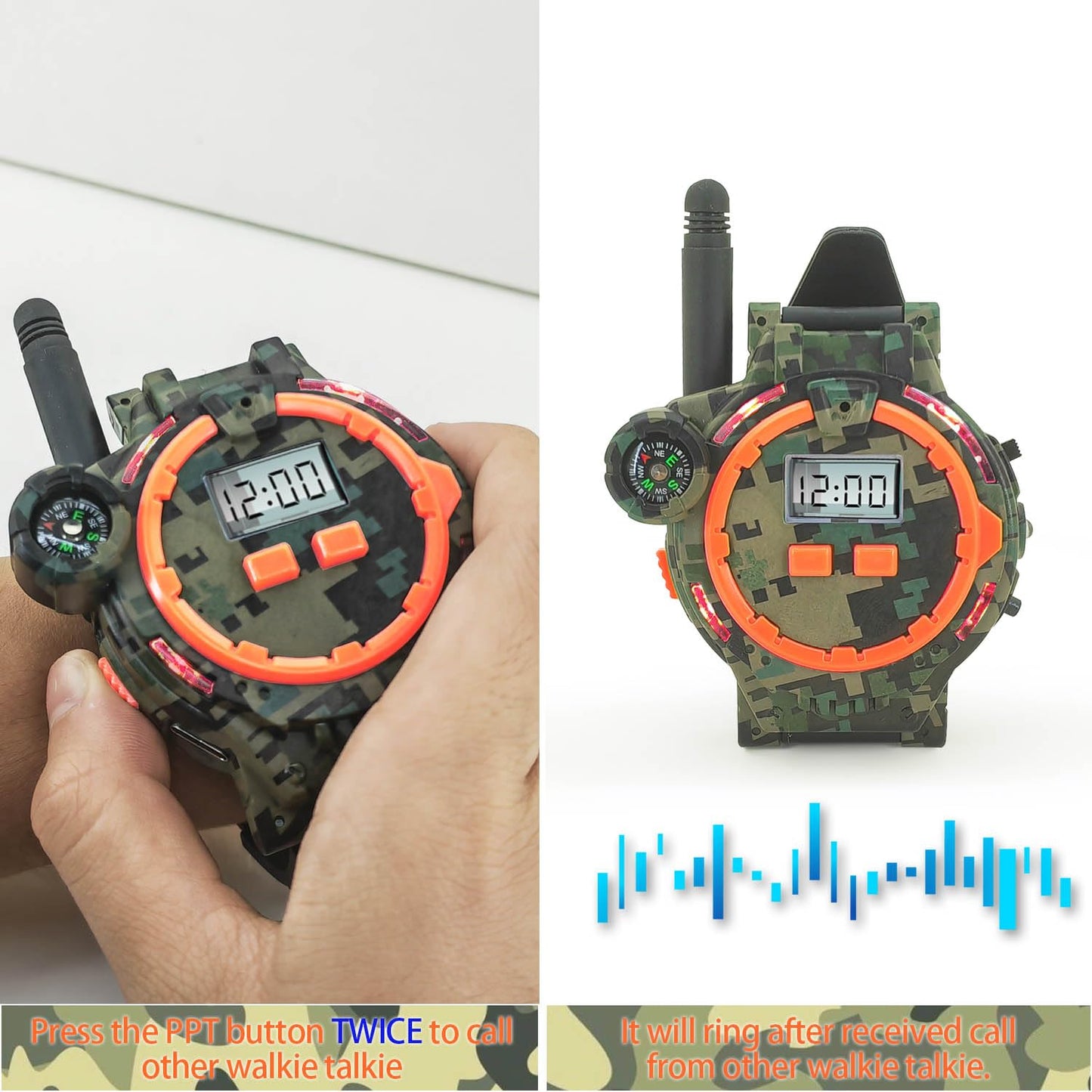 Surper Rechargeable Walkie Talkies For Kids Radio Walky Talky With Flashlight Children Outdoor Game Interphone Gifts For Boy And