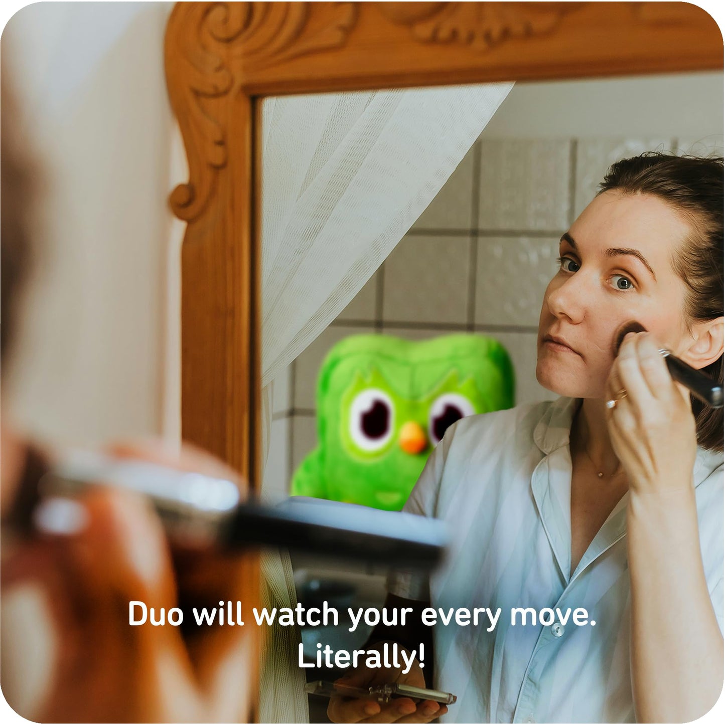 Duolingo Duo Plush - Officially Licensed - Reminder To Do Your Daily Lesson, Premium Plushie, Feather Green, 8.5''