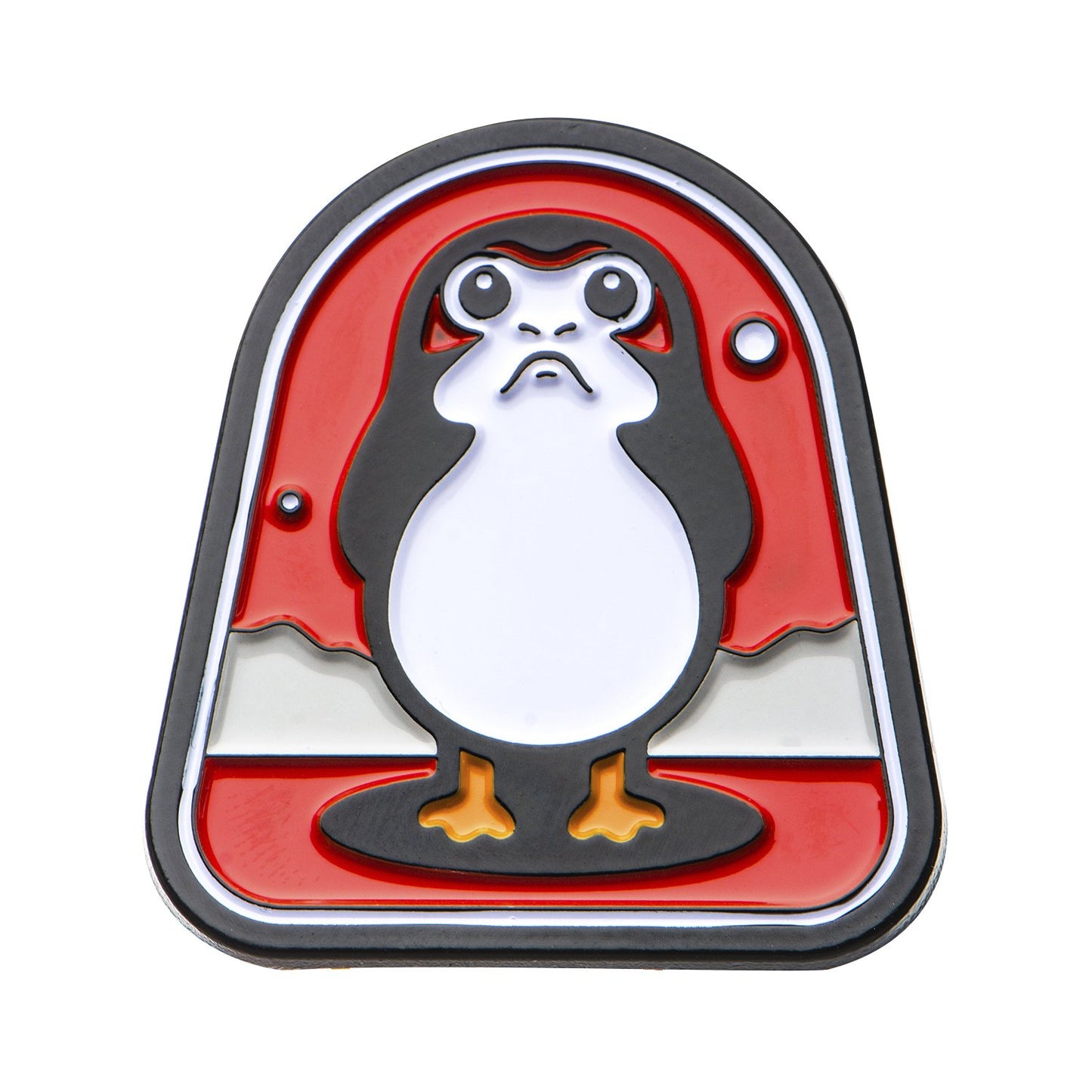Star Wars: The Last Jedi Porg (Red Background) Enamel Collector Pin