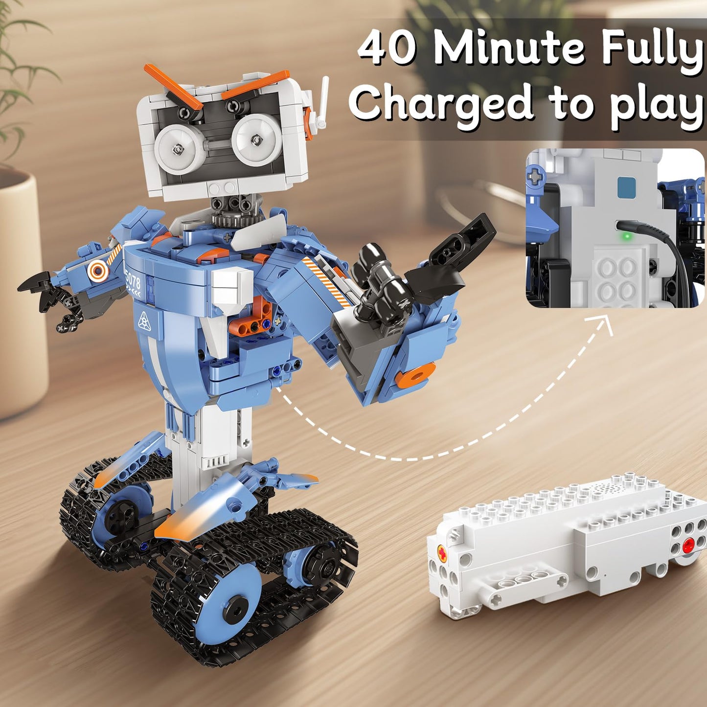 YESHIN Robot Building STEM Toys, 5 in 1 STEM Projects for Kids Ages 8-12, Remote & APP Control Educational Coding Kit, DIY Recha