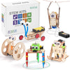 Stem Robots Kits For Kids Ages 5-7 8-10, Wood Building Crafts Kits For Boys 6-8 8-12, 3D Wooden Puzzles Robotics Models, Science