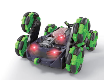 Lexibook Crosslander Flip, Remote Control car, up to 8km/h, 360 Figure, Sound and Light Effects, Smoke Jet, 6 Wheels, Rechargeab
