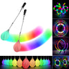 Papi Dada LED Poi Balls Set - Multicoloured Light-Up Juggling Balls for Kids & Adults, Ideal for Beginners & Professionals, Medium Size