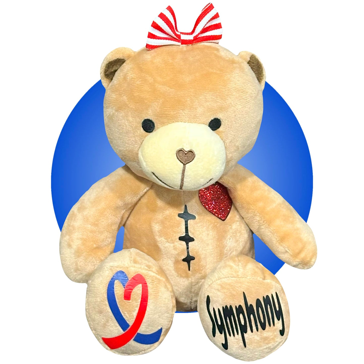 Personalized Heart Warrior Teddy Bears - Baby Heart Surgery Gift - Open Heart Surgery Bears - Custom Scar Buddy - Chd Awareness