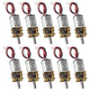 Xiitia 10Pcs Dc 3V-6V Mini N20 Gear Motor Slow Speed Full Metal Gearbox With Terminal For Smart Car Diy Rc Toys