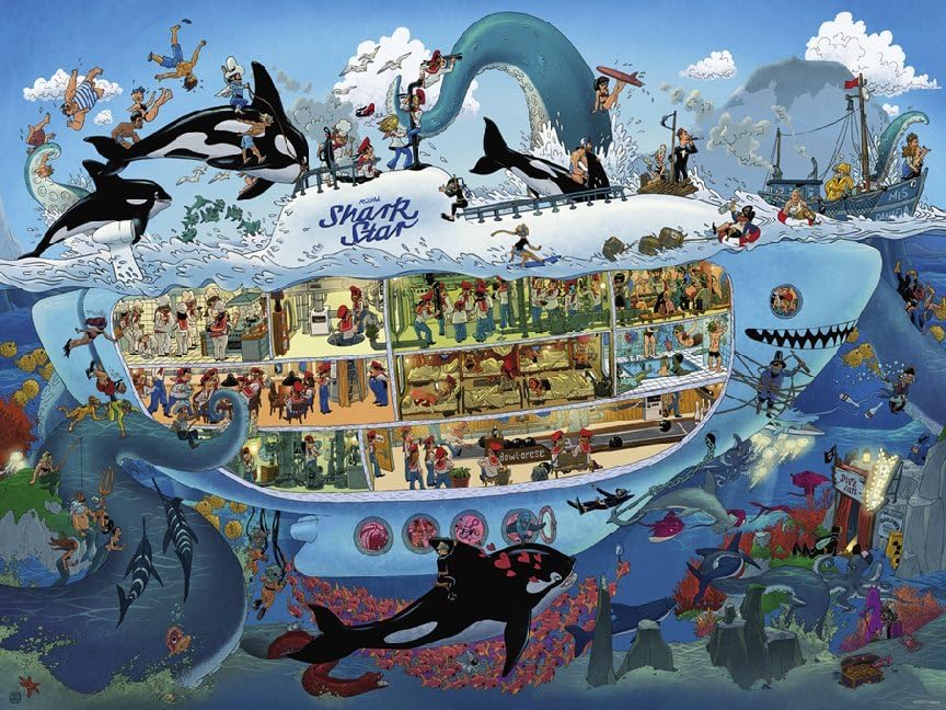 Heye Hy29925 Puzzles-Triangular, 1500 Pc-Submarine Fun