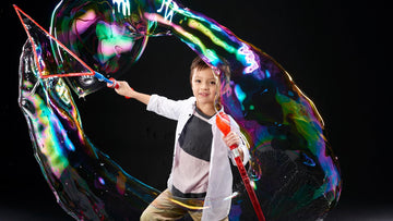 Uncle Bubble 2 Sets Giant Bubble Wands - Includes 2 Big Bubble decorative replica blade and 8oz Uncle Bubble Ultra Bubble Solution