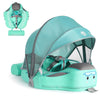 2025 New Mambobaby Float Non-Inflatable Baby Pool Float with Canopy Solid Infant Pool Float with Canopy UPF 50+ Swim Ring Swimmi