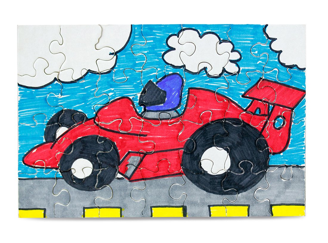 12 Blank Jigsaw Puzzles – 5.5 X 8 Inch, 28 Pieces Each – Hygloss Dyi Party Invites, Perfect For Decorating, Kids' Activities, Arts & Crafts Or Party Favors - Puzzle Pieces To Draw On For Crafts