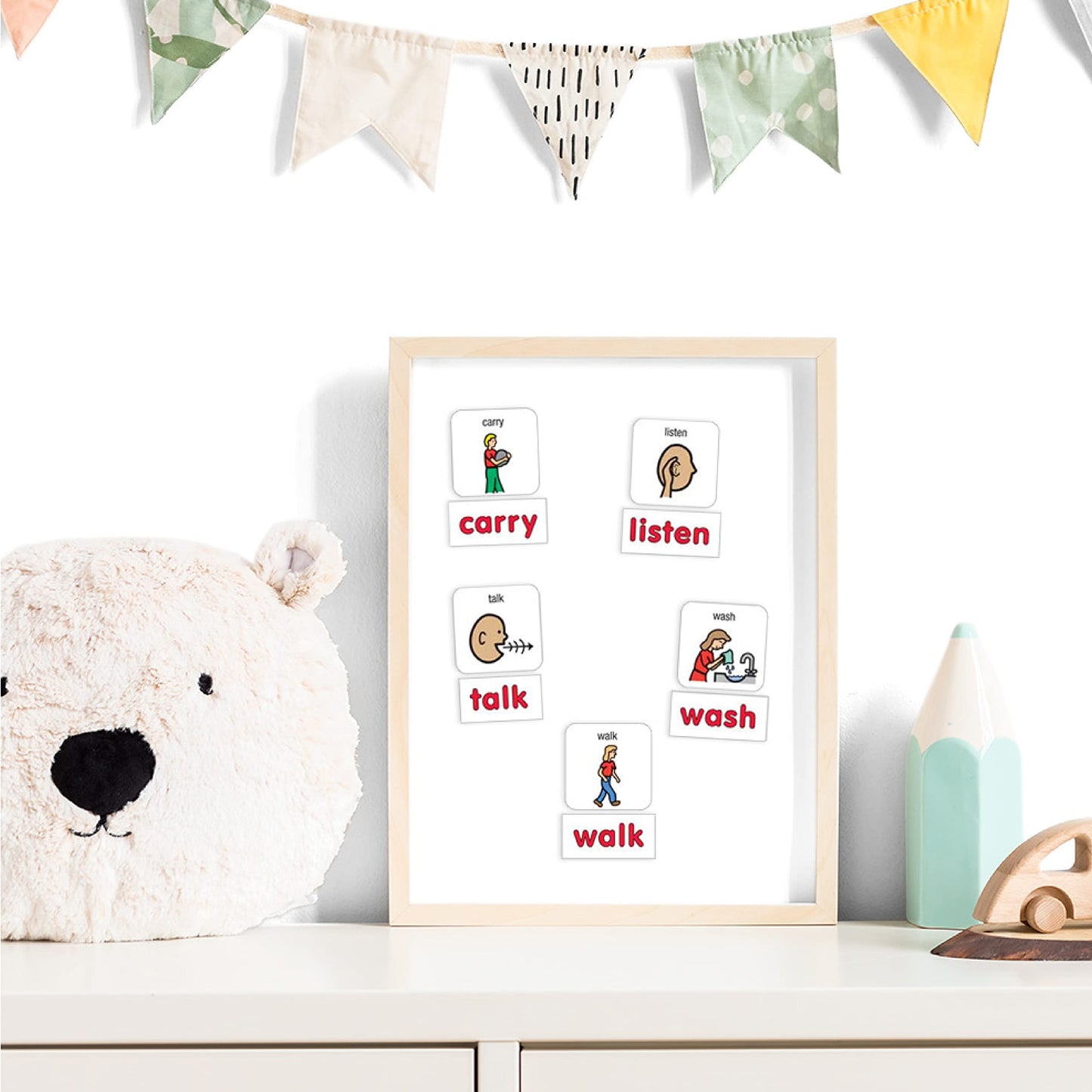Barker Creek Learning Magnet Verbs