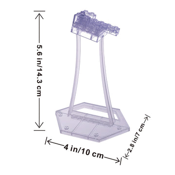 Display Stand For Lego 75362 Ahsoka Tanos T-6 Jedi Shuttle. Plastic Transparent Angled Display Stand Only.