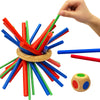 Figetget Keep It Steady Fun Family Games For Kids And Adults - Balance & Patience Training - Wooden Stick Toys For Creative Kids Games