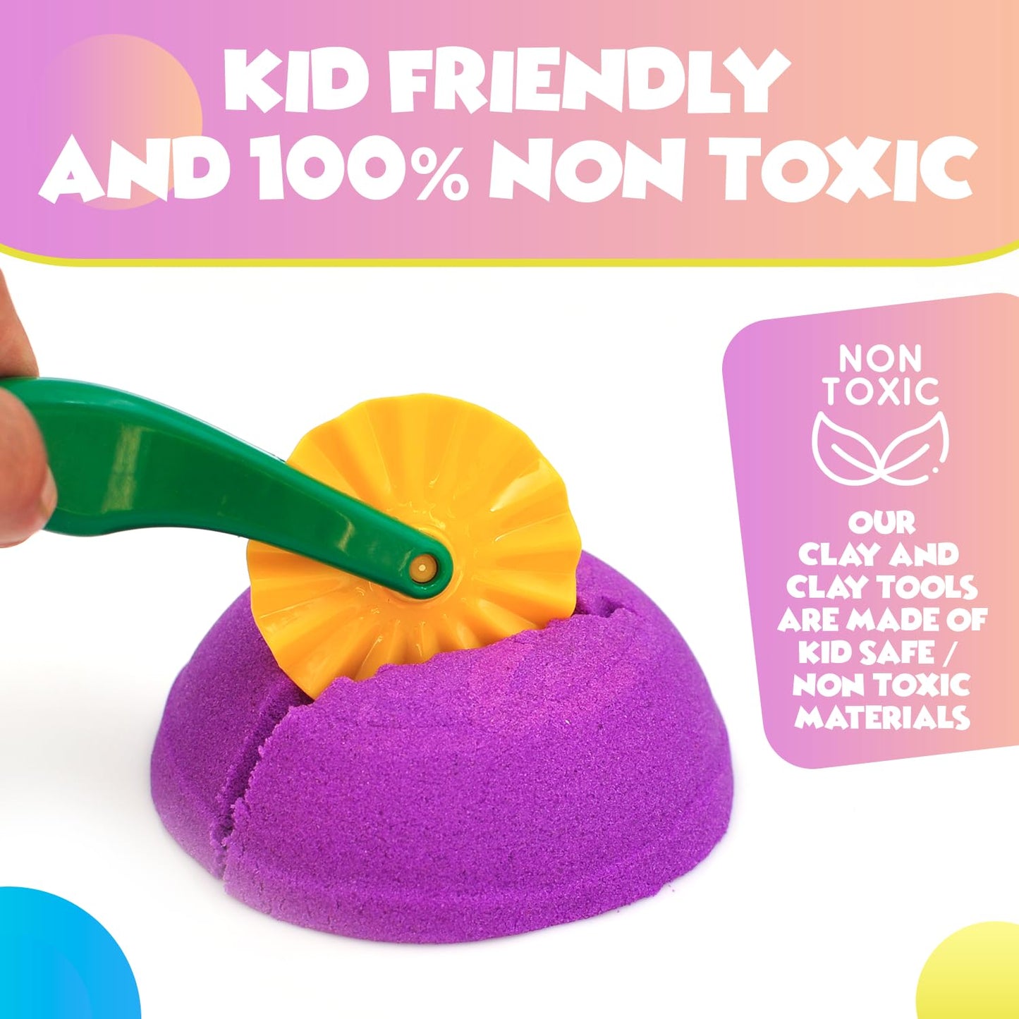 Clay And Play Dough Tools Six Piece Set - Ages 3 & Up Dimrom (47Pcs)