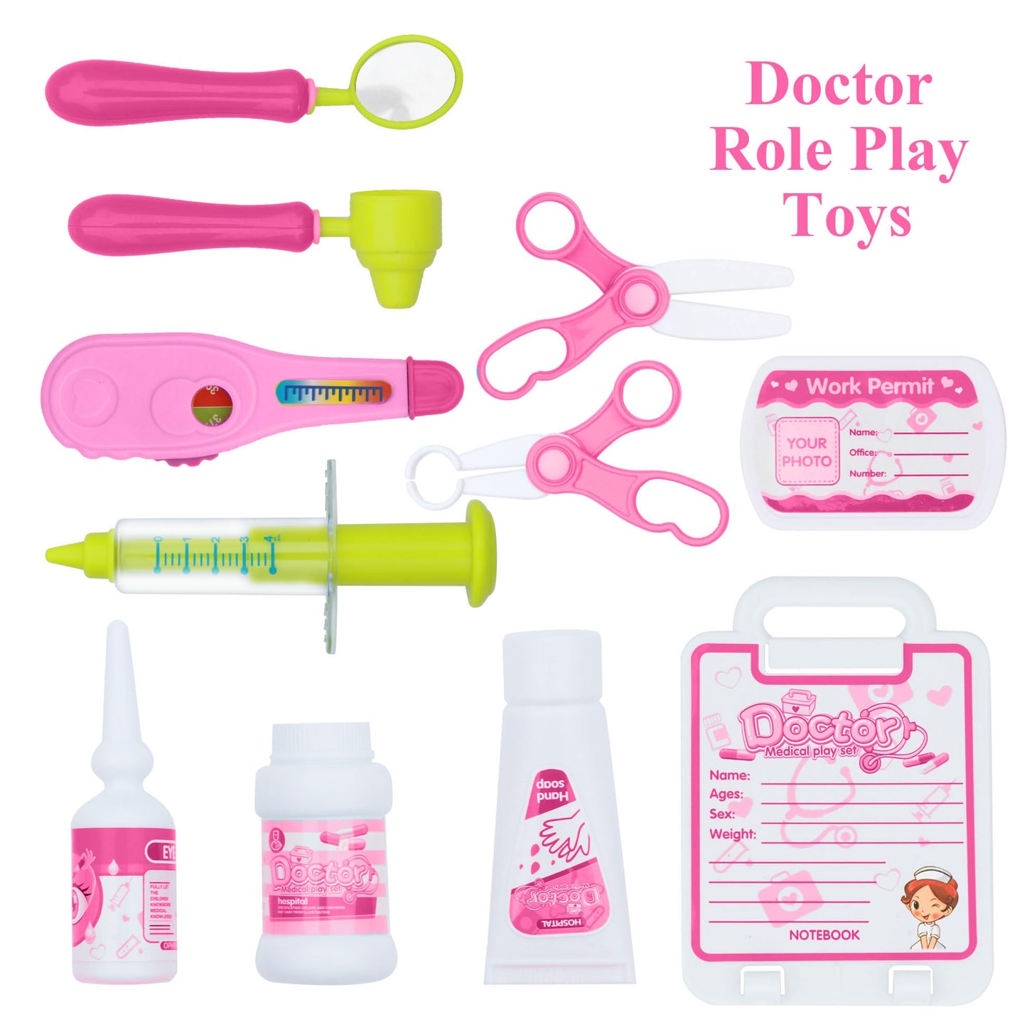 Giaford Doctor Scrubs For Kids Doctor Costume Toddler Dress Up Set For Boys And Girls