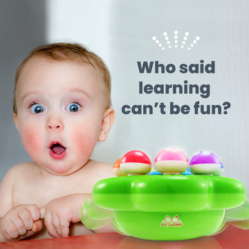 BEST LEARNING Mushroom Garden - Interactive Light-Up Educational Toy for Toddlers 1-3 Years - Multicolor, Model 2221