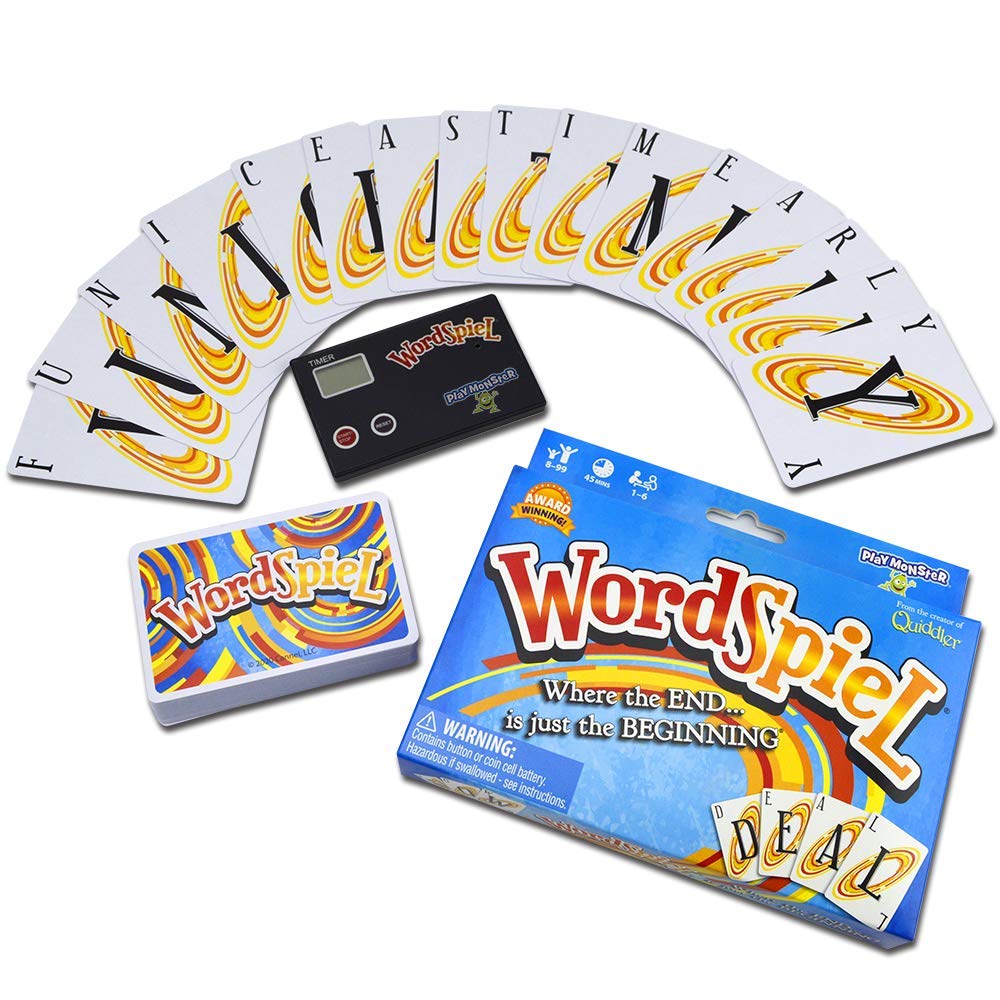 Set Wordspiel - Card Game - Make A Word Using Part Of The Word Before - Family Fun Game Night - For Ages 8+