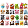 Lmazepmq Mini Plush Animal Toy Set,Cute Animals Keychain Decoration For Kids,Goodie Bag Fillers, Basket Stuffers, School Prizes,
