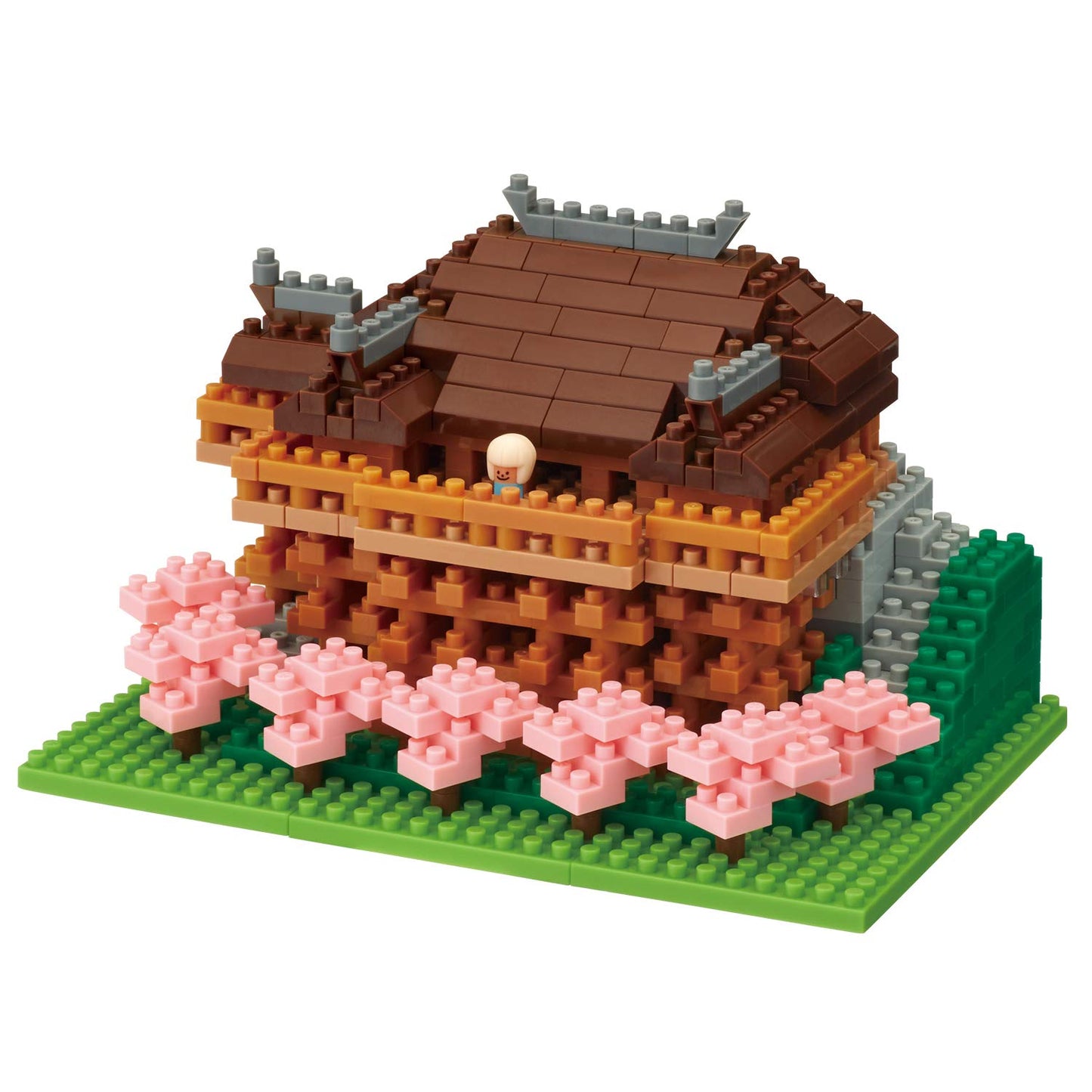 Nanoblock - World Famous Buildings - Kiyomzu Temple, Sight To See Series Building Kit