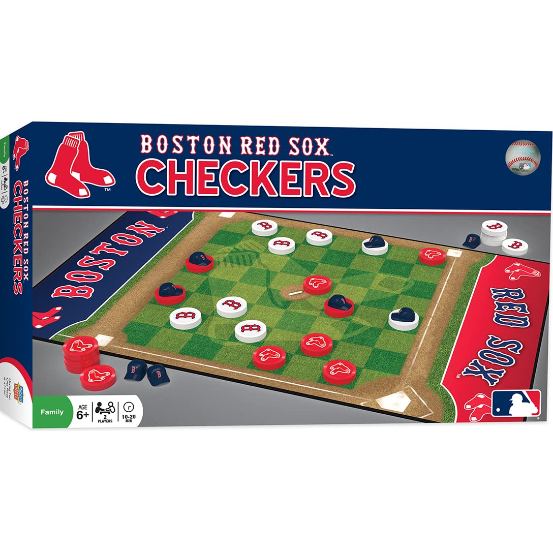 Masterpieces Mlb Boston Red Sox Checkers Board Game