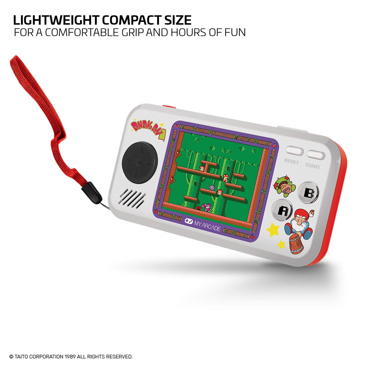 My Arcade Limited Edition Don Doko Don Pocket Player: 3 Built In Games, Don Doko Don 1 And 2, Chack'N Pop, Collectible, Full Color Display, Headphone Jack, Battery Or Micro Usb Powered