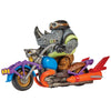 Teenage Mutant Ninja Turtles: Mutant Mayhem Chopper Cycle with limited availability Rocksteady Figure by Playmates Toys