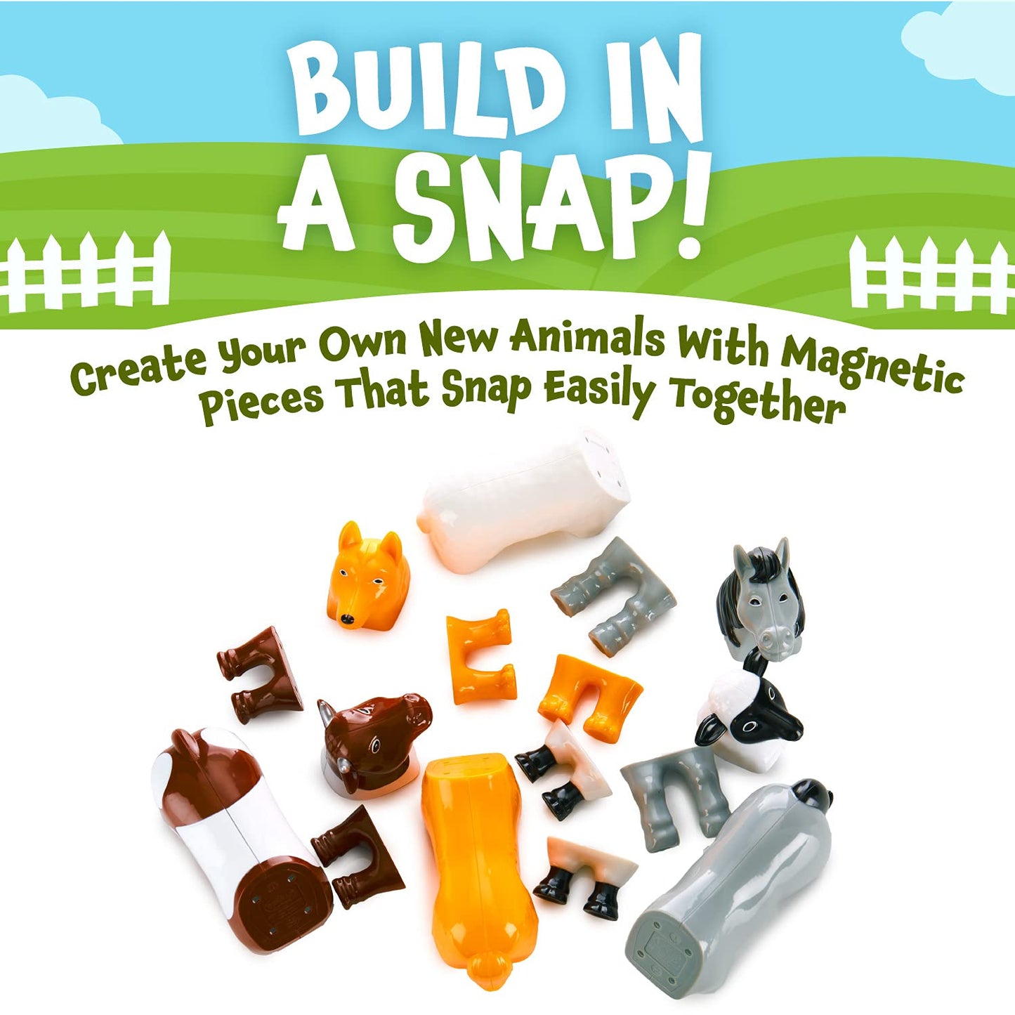 Popular Playthings Ppy62001 Magnetic Mix Or Match Farm Animals