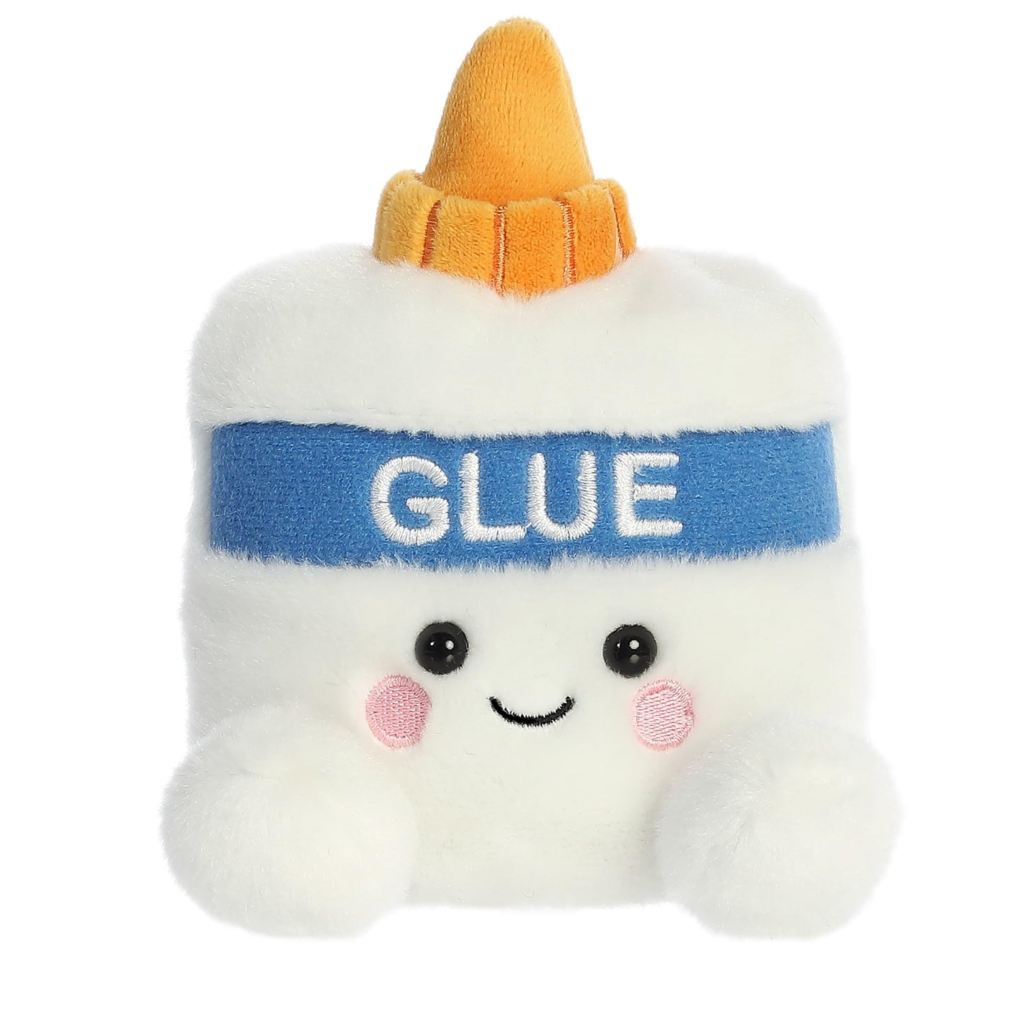 Aurora Adorable Palm Pals Gooey Glue Stuffed Animal - Pocket-Sized Play - Collectable Fun - White 5 Inches