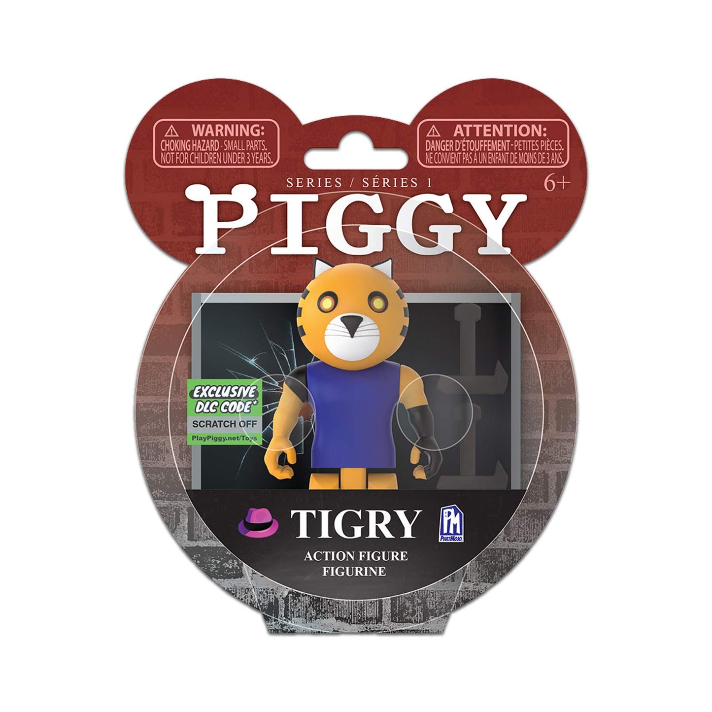 Piggy Action Figure - Tigry Articulated Buildable Action Figure Toy, Series 1 Collectible